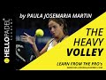 Paula josemara martn  the heavy volley in padel  by hello padel academy