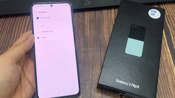 Samsung Galaxy Z Flip 5: How to Turn On/Off Text Messages Notification Bubbles