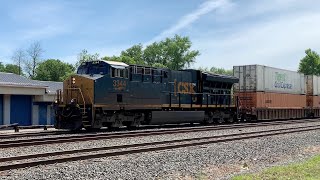 ᴴᴰ ⁴ᴷ⁶⁰ CSX Q017 Intermodal Train Westbound - Fairport, NY