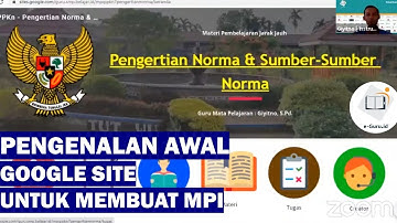 Pegenalan Google Site untuk Membuat Media Pembelajaran Interaktif Berbasis Web