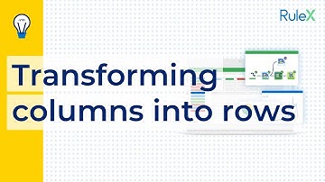 Transforming columns into rows (Rulex)