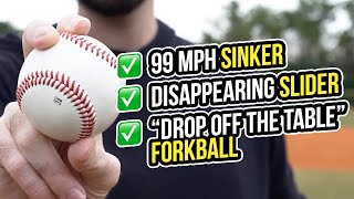 3 Pro Baseball Pitching Grips (That Will Make Hitters Look Stupid!) Sinker, Slider, & Forkball