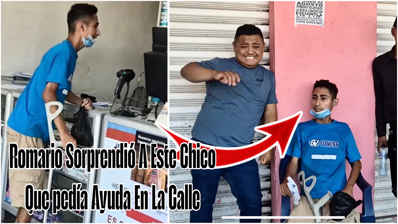 Jamás Imaginé Que Romario Soprendiera A Este Chico Discapacitado Que Andaba Por La calle? miren 