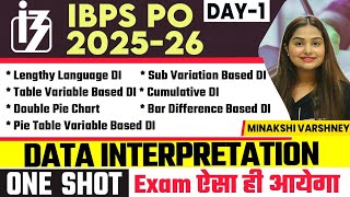 IBPS PO 2025: 30 Most Expected DI Questions | Day 01 | Lengthy Language DI by Minakshi Ma’am