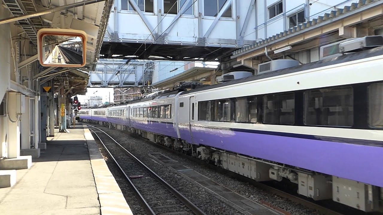 【白鳥17号】485系3000番台　青森到着