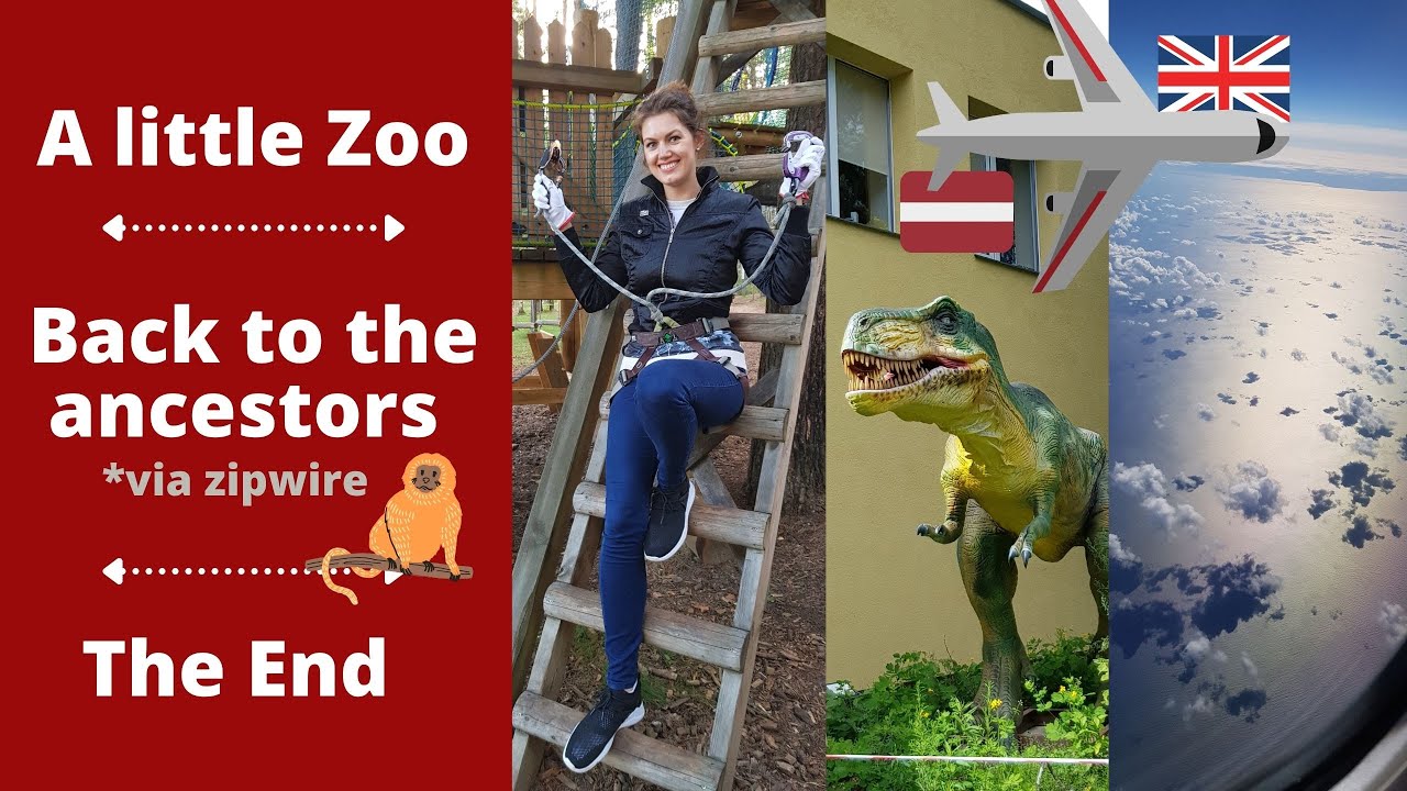 Latvia, flying back to the UK. Daugavpils Zoodarzs, Tarzans, Stropu ezers, Kaunas airport. Vlog.