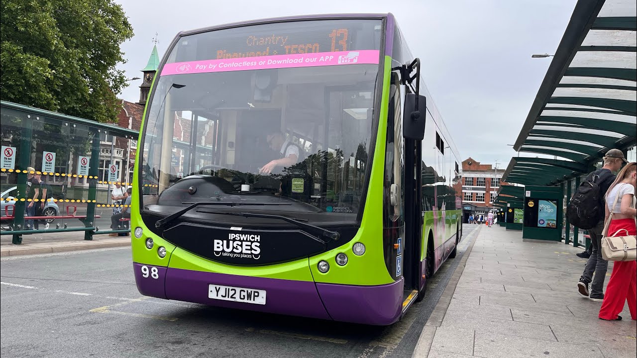 *Hold Gears Kickdown!* Ipswich Buses Optare Tempo X1200 SR 98 YJ12 GWP
