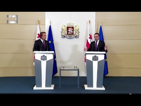 ძალადობა, არის დესტრუქციული ოპოზიციის ინტერესებში - ღარიბაშვილი-ევროკომისრის ერთობლივი ბრიფინგი