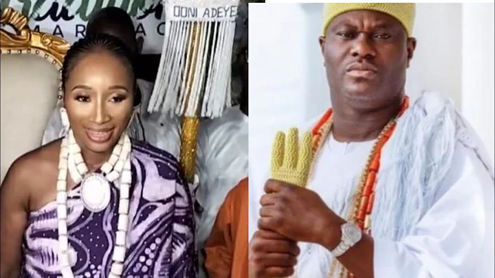 SEE MOMENT RONKE ADEMILUYI OONI OF IFE 5TH WIFE STORM HER TRADITIONAL WEDDING