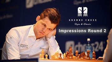GRENKE Chess Classic 2018 Impressions Round 2 | Magnus Carlsen vs Hou Yifan