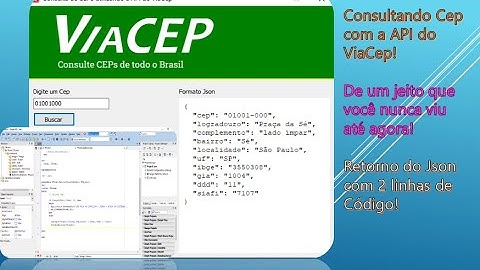 Consulta de Ceps com a API do ViaCep - Retorno de Json com 2 linhas de Código!