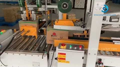 Automatic H type box edge sealing machine carton tape corner sealing line