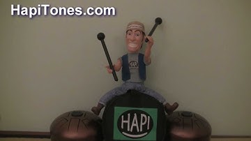 HAPI Drum Mini - C Major scale demo, Hang out with a Mini Hapi Drum at HapiTones.com