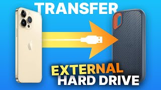 Transfer Photos from iPhone to EXTERNAL Hard Drive (without a computer.)