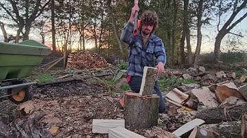The Jack of All Trades Axe- Husqvarna A2400 + Muller Biber Maul & Splitting Axe