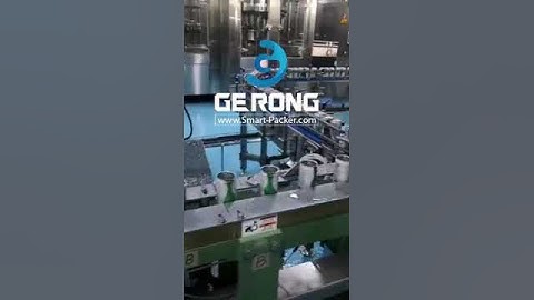 Walnut milk can filling sealing machine milk canning packaging machine running video