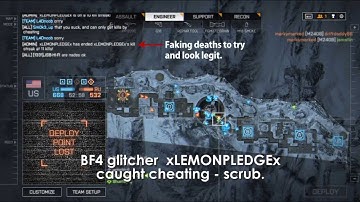 xLEMONPLEDGEx caught cheating in BF4 - Operation Locker