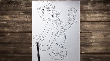 Tom and Jerry - How to draw tom and jerry - Step by step drawing