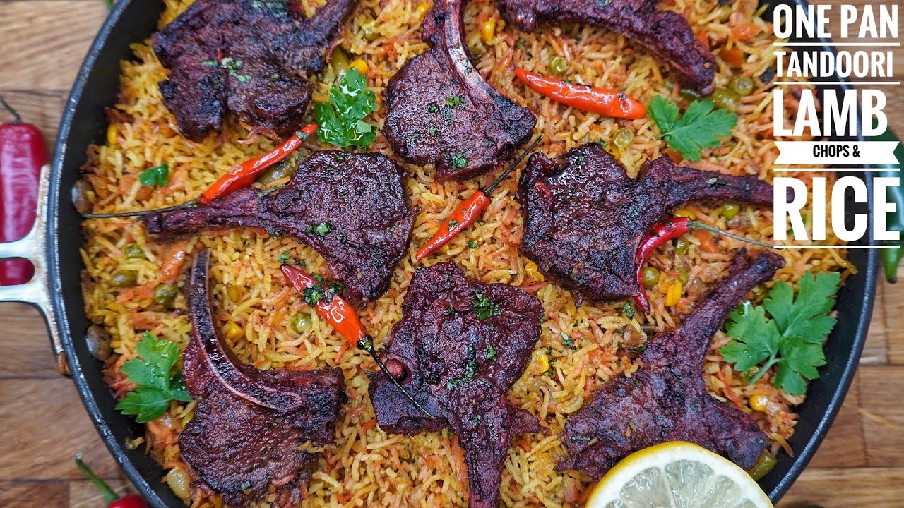 BANGING ONE PAN TANDOORI LAMB CHOPS AND RICE YouTube