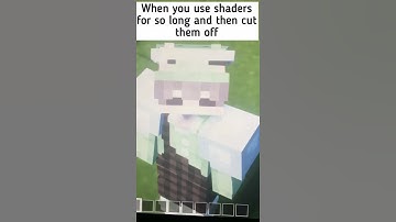 When you turn your shaders off...(Minecraft meme) #shorts