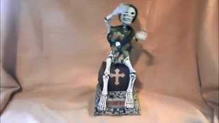 Famous Boogie Bones Animated Singing Dancing Skeleton Soldier Halloween Decoration Profile