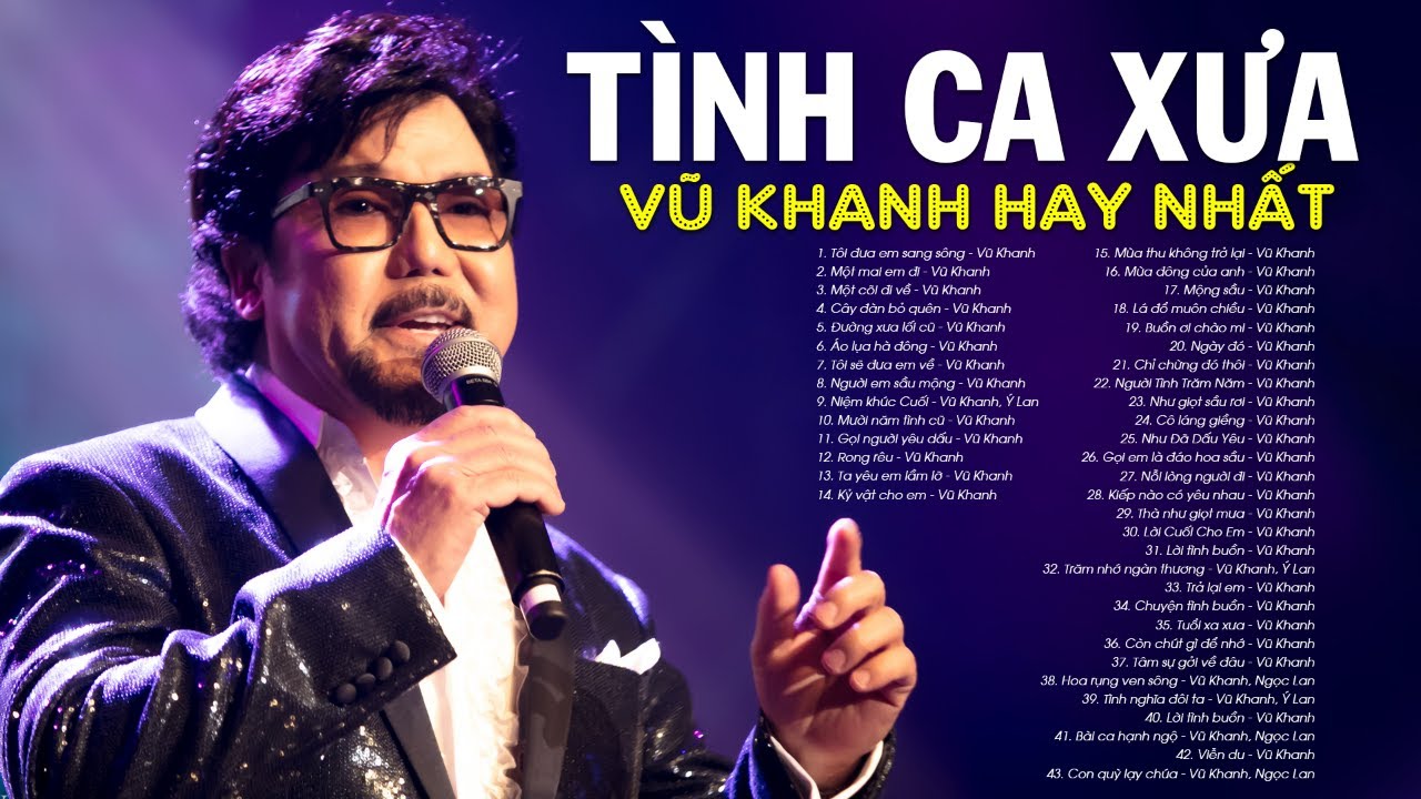 VŨ KHANH Hay Nhất - LK Tôi Đưa Em Sang Sông - Tình Ca Xưa Phòng Trà Sài Gòn Tê Tái Cõi Lòng Về Đêm