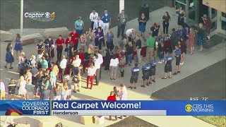 Henderson Teachers Get Red Carpet Welcome