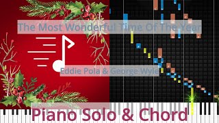 🎹The Most Wonderful Time Of The Year, Solo &amp; Chord, Eddie Pola &amp; George Wyle, Synthesia Piano