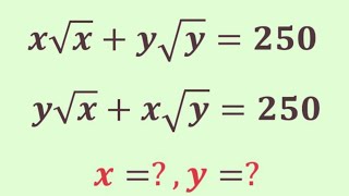 A  awesome mathematics problem | Olympiad Question| can you solve this problem | x=?,y=?