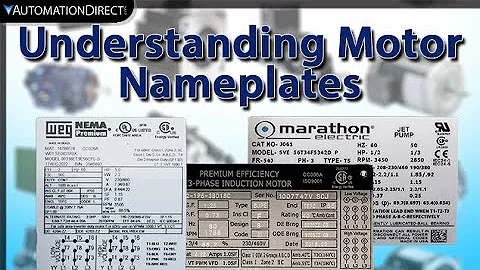 Understanding Motor Nameplates Weg, Marathon, Leeson, IronHorse from AutomationDirect