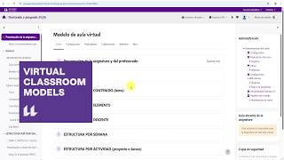 Moodle: Virtual classroom layouts