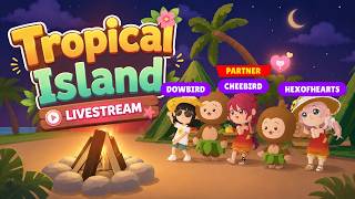 🔴 LIVE: Tropical Island with Dowbird and hexofhearts  (Play Together Game) screenshot 1