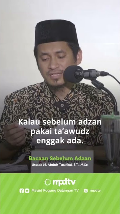 BACAAN SEBELUM ADZAN