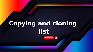 (RK) Copying and Cloning List in Python