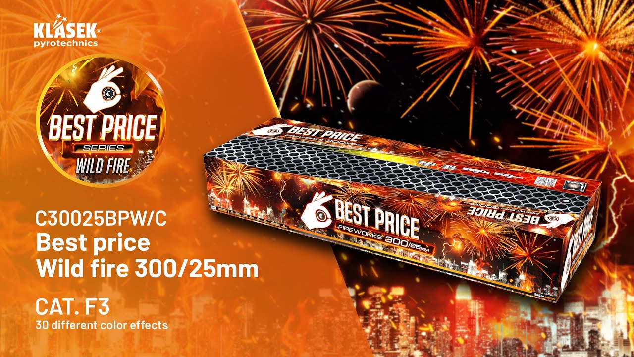 C30025BPW/C Best price Wild fire 300/25mm | Klasek pyrotechnics