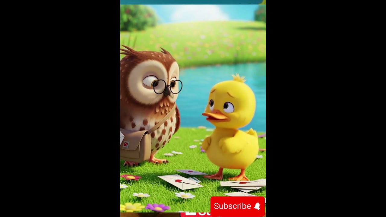 Baby Lucky Duck worries about letters when its lost 