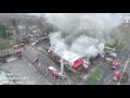 Wendys fire massillon ohio  aerial footage