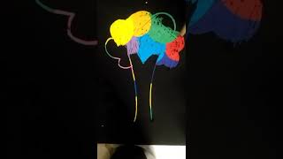 Tree drawing on magical scratch paper #shorts #viral #trending