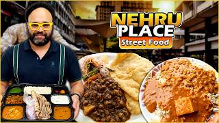 Street Food Nehru Place | Shahi Paneer Chawal, Dahi Bhalle, Chole Bhature, Sona Sweets Thali