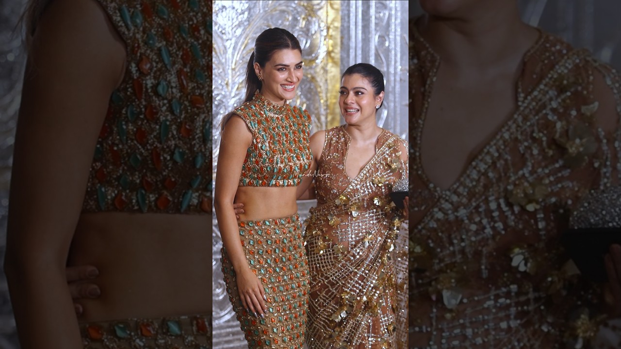 Dilwale's Cast Reunion 😍 Kriti & Kajol clashes at a diwali party and poses together 