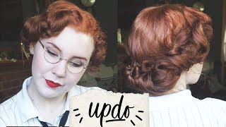 Simple Vintage Updo! || Evie From 'The Mummy' Inspired