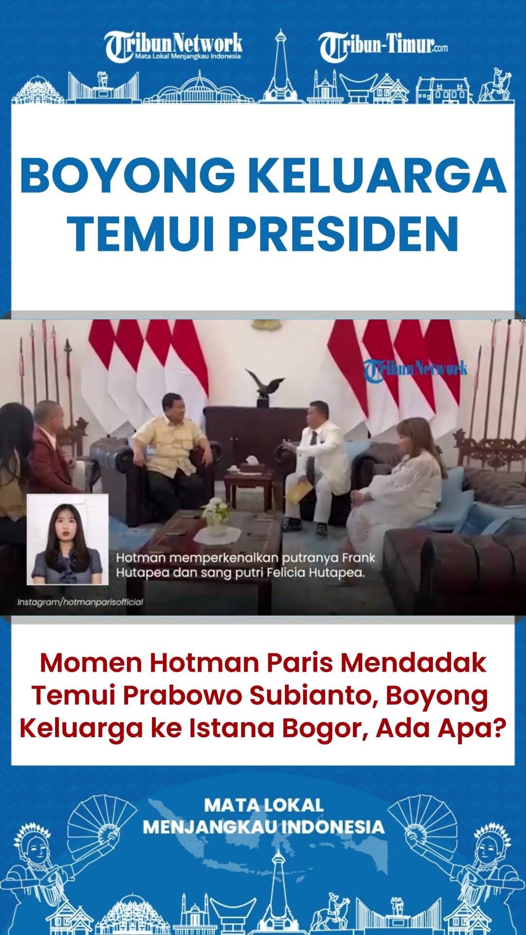 SHORT Hotman Paris Mendadak Boyong Keluarga Temui Presiden di Istana Bogor