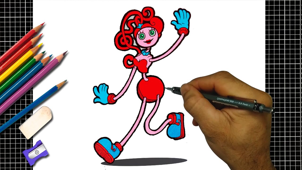 Cómo dibujar a MOMMY LONG LEGS  How to draw Mommy Long Legs (Poppy  Playtime Game) 