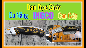 Trên Tay Dao Rọc Giấy Cao Cấp INGCO HUK6128 - Hàng Chất Như Nước Cất