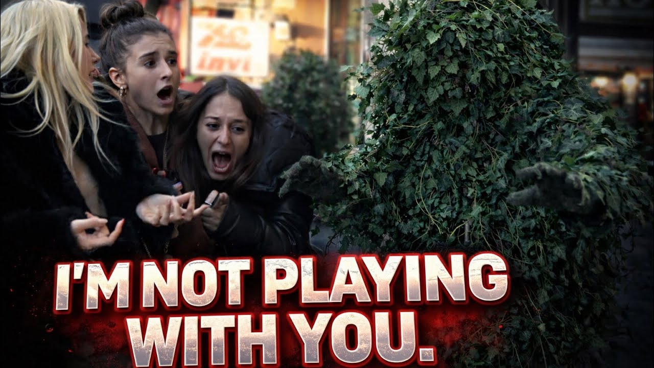 Bushmanprank: I DON’T CHASE… I WAIT 👀🌿 FREEZE OR SPRINT?#BushmanPrank #ComedyPrank #FunnyReactions