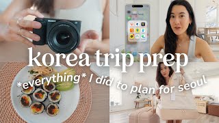✈️ Korea Planning Vlog | Chill Travel Prep, Apps to Download, Things I Bought, Planning Tips