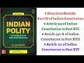 (V41) (Directives Outside Part IV, Article 335, 350-A & 351) Polity by M Laxmikanth for IAS/PCS Exam