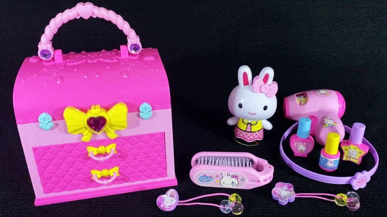 6 Minutes Satisfying with Unboxing Cute Pink Rabbit Beauty Salon ASMR ...