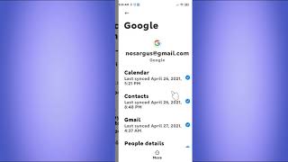 How to remove previously synced google account from android