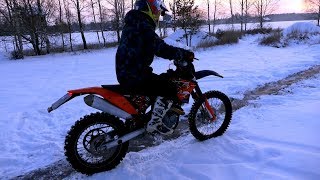 KTM 450 EXC - First Winter Coldstart